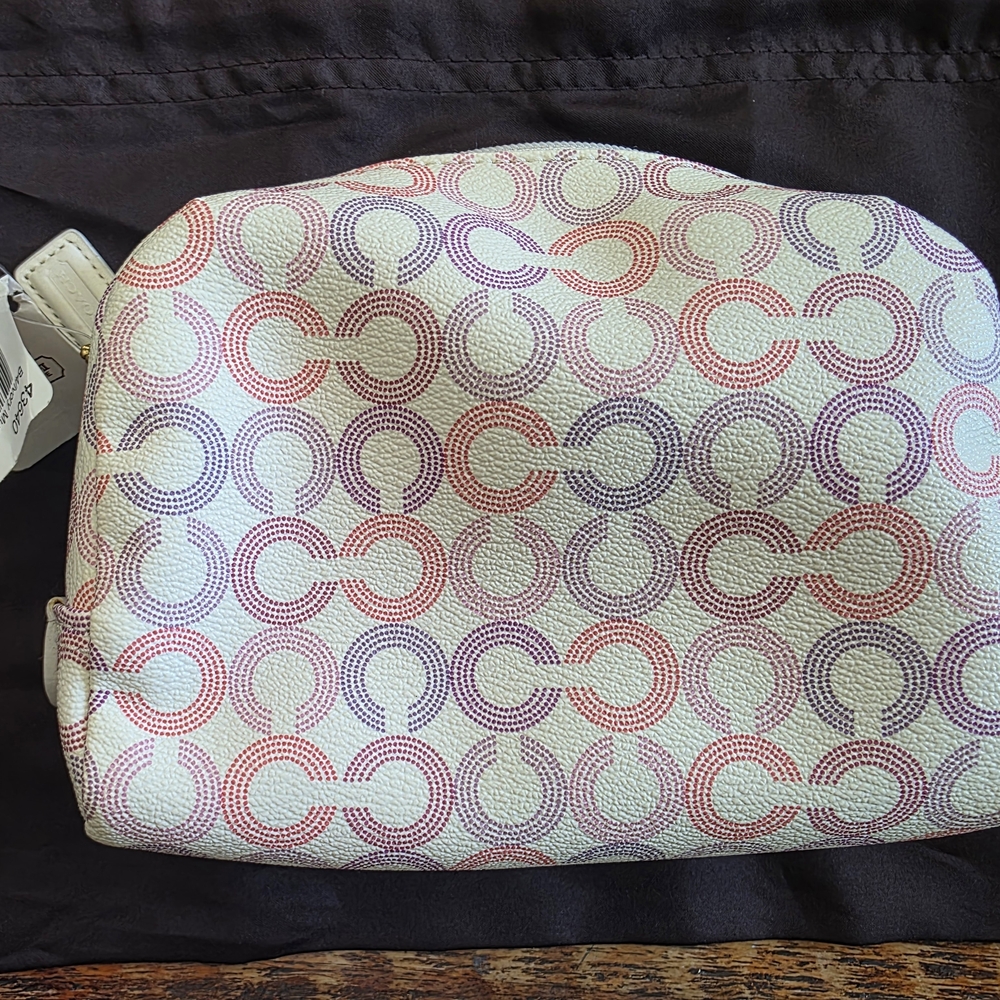 Coach Multicolor Signature Cosmetic Bag - Picture 8 of 11